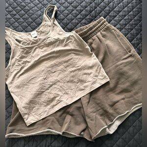 TNA Tank and Sweat Shorts - L